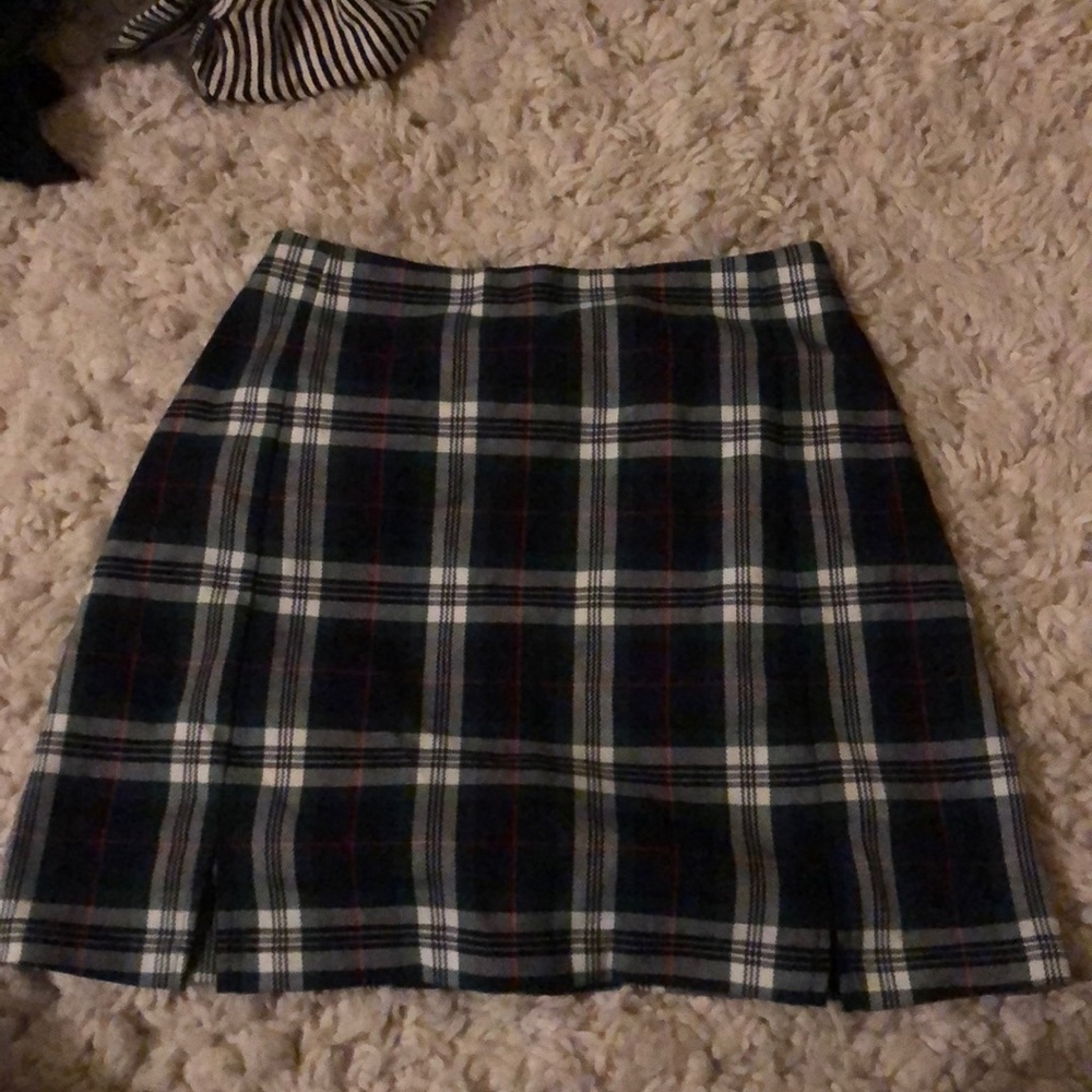 plaid brandy skirt